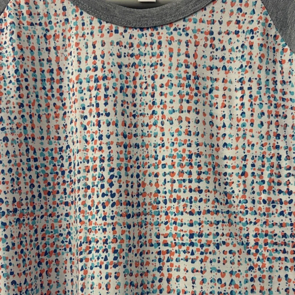 LuLaRoe “Randy” Speckled Baseball Tee - Picture 6 of 9